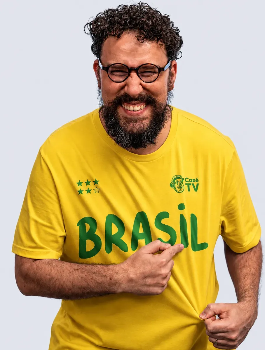 Camisa 10 Amarela Traje Cazétv