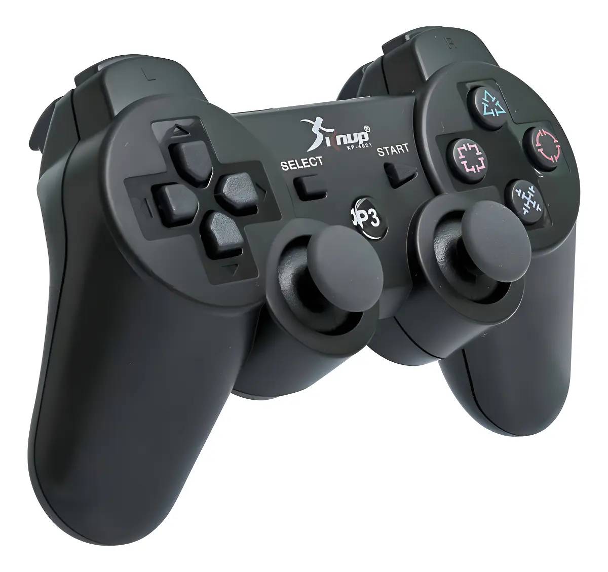 Controle sem fio Knup KP-4021 Preto Bluetooth para PS3 e Computadores