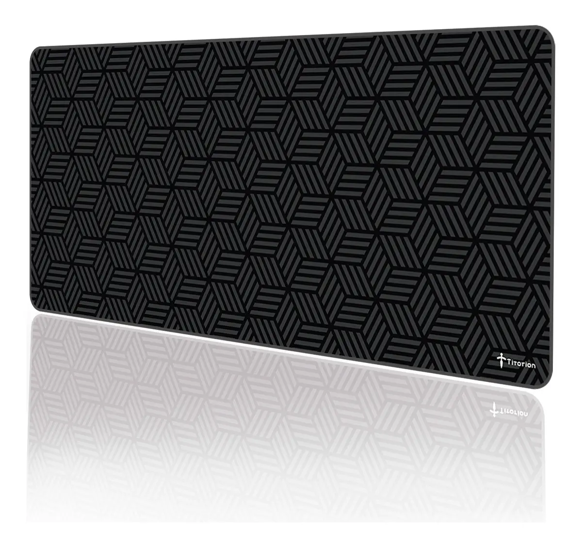 Mouse Pad Gamer Titorion Preto de 90x40cm com Hexágonos para Deslize SPEED