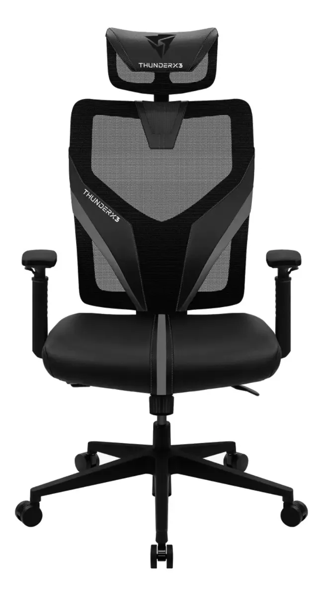 Cadeira Ergonômica Gamer E Para Escritório ThunderX3 Yama1 Preta Com Tela Mesh